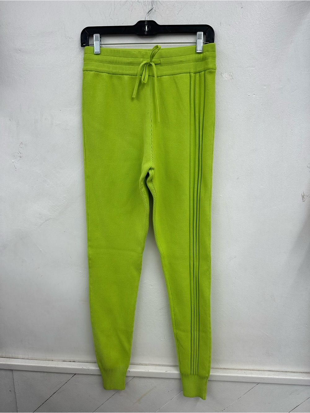 Adidas x Ivy park Beyoncé lime neon green knitted jogger pants size small women